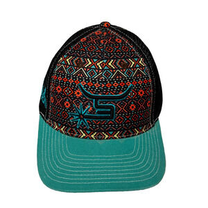 Spin’Em Cowgirl Cowboy Rodeo Aztec Baseball Hat Cap trucker Farm festival Rock‎